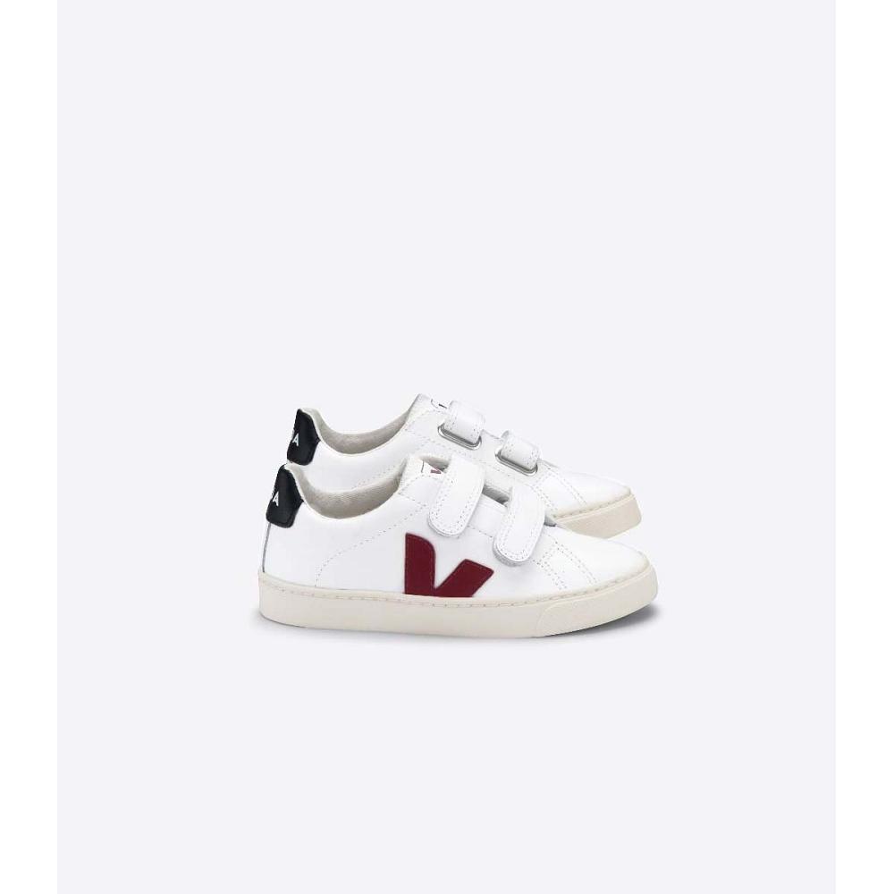 Αθλητικά Παπούτσια παιδικα Veja ESPLAR LEATHER White/Black/Red | GR 819MQZ